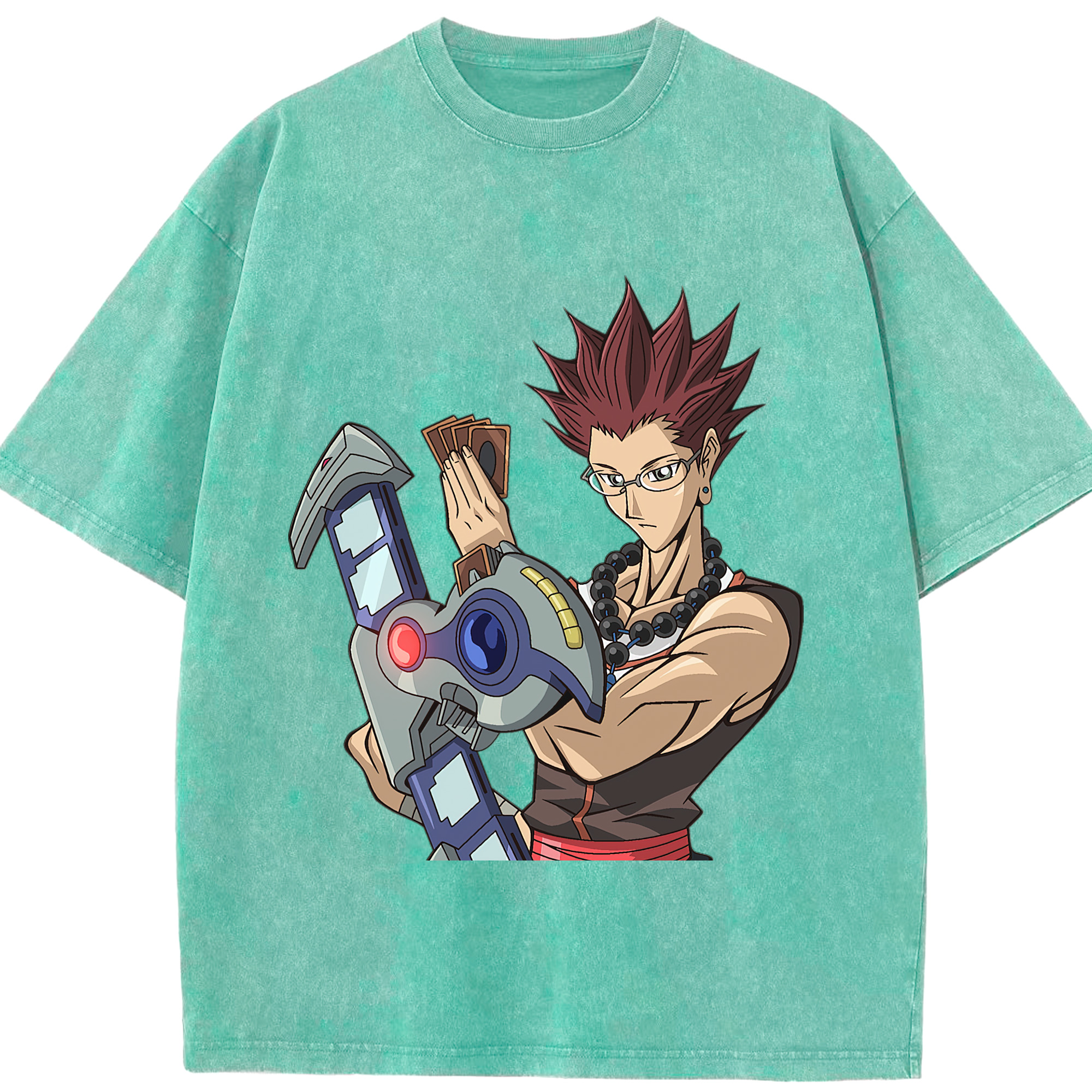（画像用） 遊☆戯☆王 Yu-Gi-Oh! 綿100% ヴィンテージ風 半袖Tシャツ（フロントプリント）
